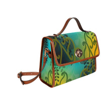 Load image into Gallery viewer, Kōwhai Satchel Bag (Aqua Gold)
