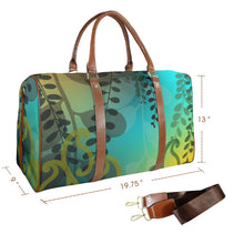 Load image into Gallery viewer, Kōwhai Travel Bag (Aqua Gold)
