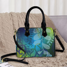 Load image into Gallery viewer, Kōwhai Boston Handbag (Blue Green)
