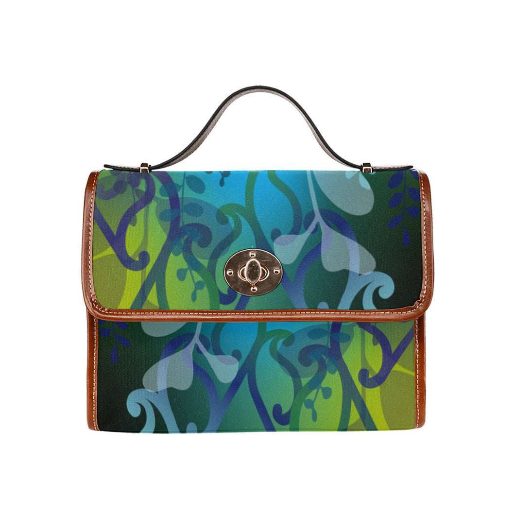 Kōwhai Satchel Bag (Blue Green)