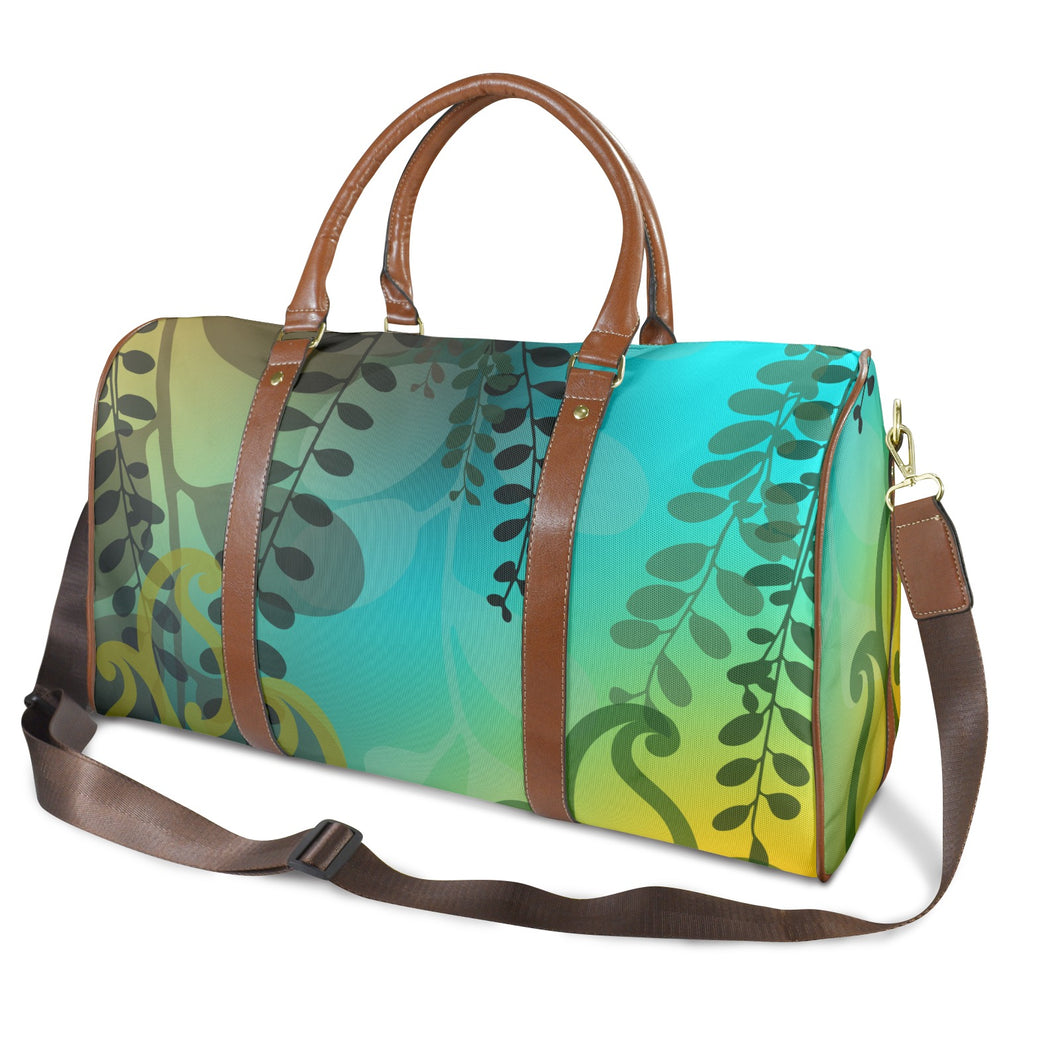 Kōwhai Travel Bag (Aqua Gold)