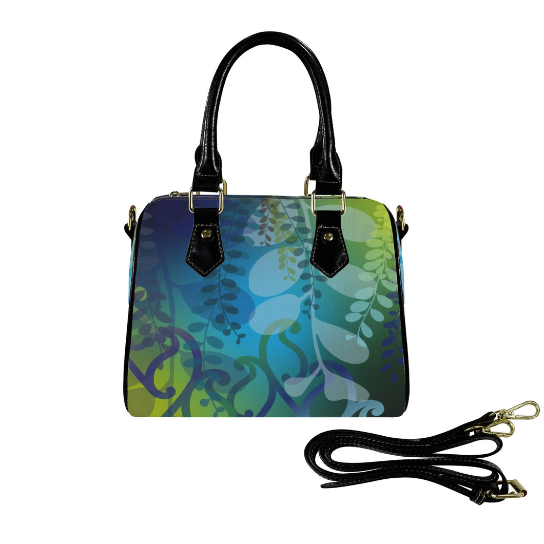 Kōwhai Boston Handbag (Blue Green)