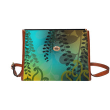 Load image into Gallery viewer, Kōwhai Satchel Bag (Aqua Gold)
