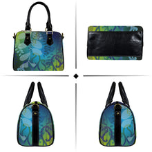 Load image into Gallery viewer, Kōwhai Boston Handbag (Blue Green)
