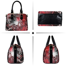 Load image into Gallery viewer, Kōwhai Boston Handbag (Red Black)
