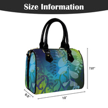 Load image into Gallery viewer, Kōwhai Boston Handbag (Blue Green)
