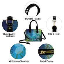 Load image into Gallery viewer, Kōwhai Boston Handbag (Blue Green)
