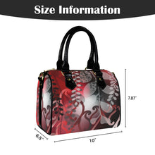 Load image into Gallery viewer, Kōwhai Boston Handbag (Red Black)
