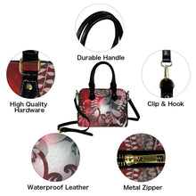 Load image into Gallery viewer, Kōwhai Boston Handbag (Red Black)
